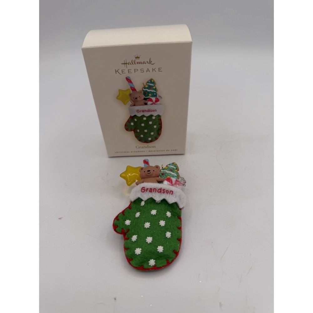 💙🎄 Hallmark Keepsake "Grandson" Ornament – 2008 🎄💙 ✨ NOS – New Old Stock ✨